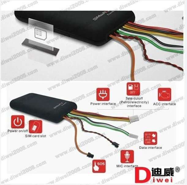 GPS vehicle Tracker GT06 Built-in vibration sensor