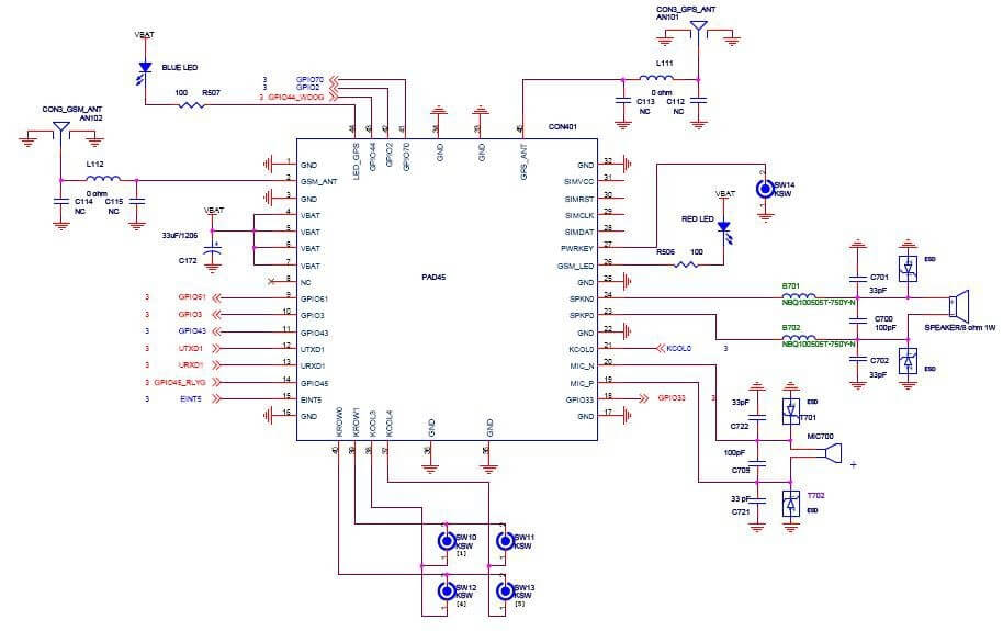 GSMGPRSGPS Module for GT06 ,GT02,TK110