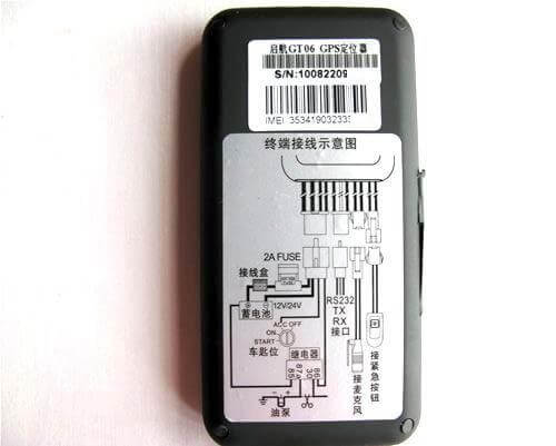 Car alarm with gps tracking device Gt06